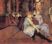 Interior in the Rue des Moulins Henri De Toulouse-Lautrec
